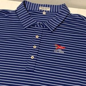 Peter Millar Summer Comfort LACC 123 US Open Navy Striped Polo 3xl xxxl